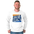 thumbnail image 5 of Rise and Grind Skateboarding Quote Men's Long Sleeve Tee T Shirt Brisco Brands S, 5 of 6