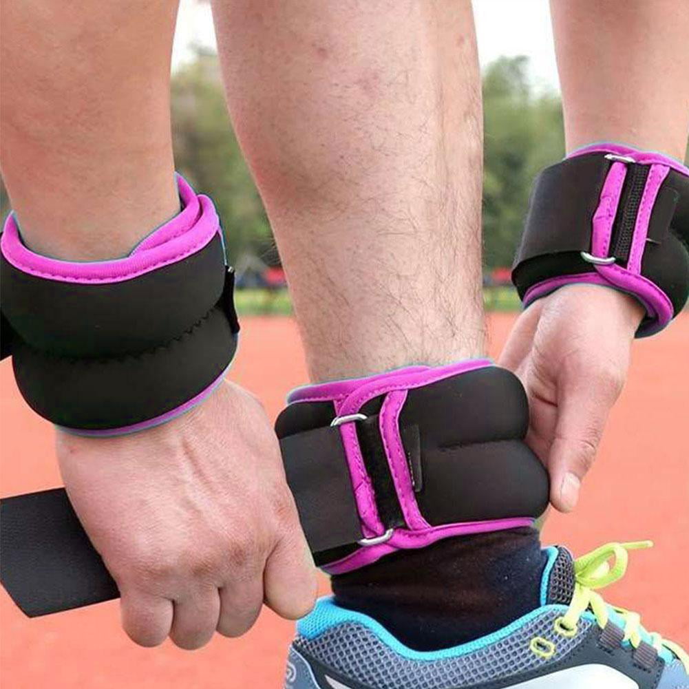 Sporteq Pair Ankle Wrist Weights For Cuff/ Leg Strap Boxing Running Q2H5 