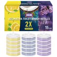 thumbnail image 1 of Recambios aromáticos para cepillo de inodoro HHXI, 15 unidades, doble capa, 1 of 7