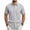 #Gray, variant on Fanshiluo Men's Collared Short Sleeve Button Down Shirt with Chest Pocket,Size:L,Big and Tall Men