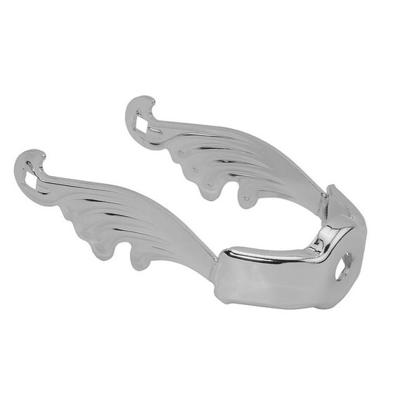 Alta Bicycle Spring Fork Wing Style Twisted Extended Crown Steel Bicycle Chrome .