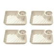 thumbnail image 4 of Elodie 4 Pieces Dumpling Plate with Dipping Saucer Flatware for Kitchen Sushi Gyoza Beige, 4 of 8