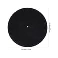 thumbnail image 2 of OULII 4pcs Vinyl Record Protective Mat Felt AntiStatic Pad for Turntable Disc Player Black, 2 of 8