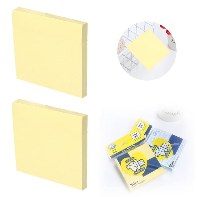 Cqxid Sticky Note Under $5 Sticky Notes 7.6x7.6cm Self Stick Notes Bright Colors Sticky Notes Student Paper Self Adhesive Note Paper Square Sticker (Pastel)