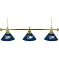 thumbnail image 1 of Miller Lite 3 Shade Chrome Billiard Lamp, Retro, 1 of 1