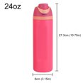 thumbnail image 4 of Aislado Al Con Pajita 24 Oz Asa para Aire Libre (rosa) Rojo, 4 of 9