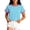 00&Blue240, variant on Tiijoy Girls Casual Striped T Shirt Round Neck Short Sleeve Tshirt, Black, Sizes 2-13