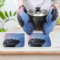 thumbnail image 6 of Galaxy Star Outer Space Oven Mitt And Pot Holder Set Oven Glove for Kitchen Baking Cooking Grilling, 6 of 6
