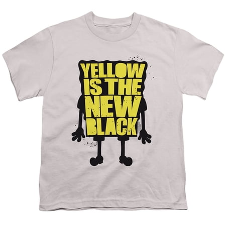 Spongebob Yellow Is The New Black Unisex Youth T Shirt