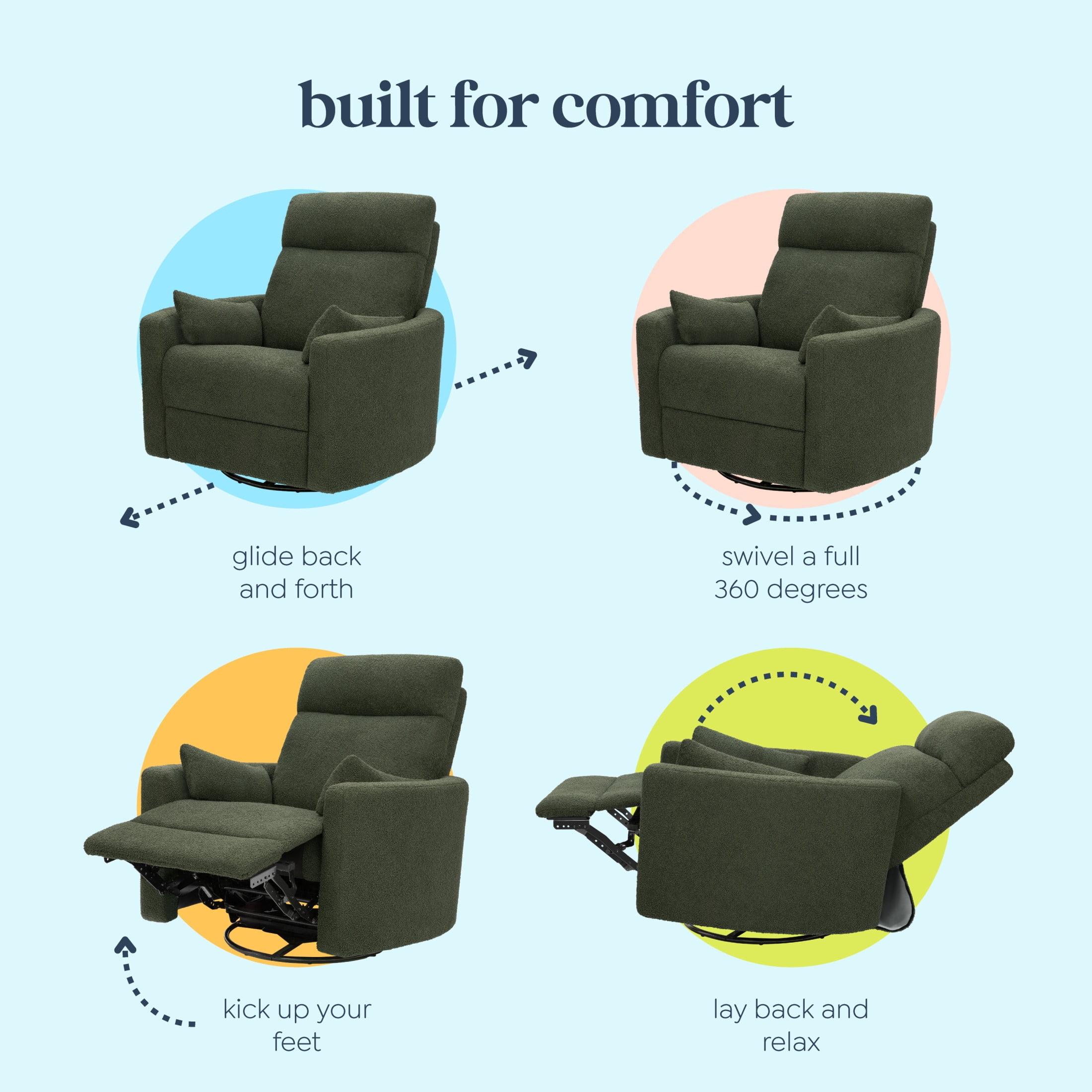 DaVinci Atlas Swivel Recliner