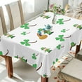thumbnail image 4 of Coolnut Saint Patrick Clover Green Tablecloth Rectangle Colorful Table Cloth Large Square Table Cover for Dining Kitchen Party 60"x108" Decor Gift, 4 of 7