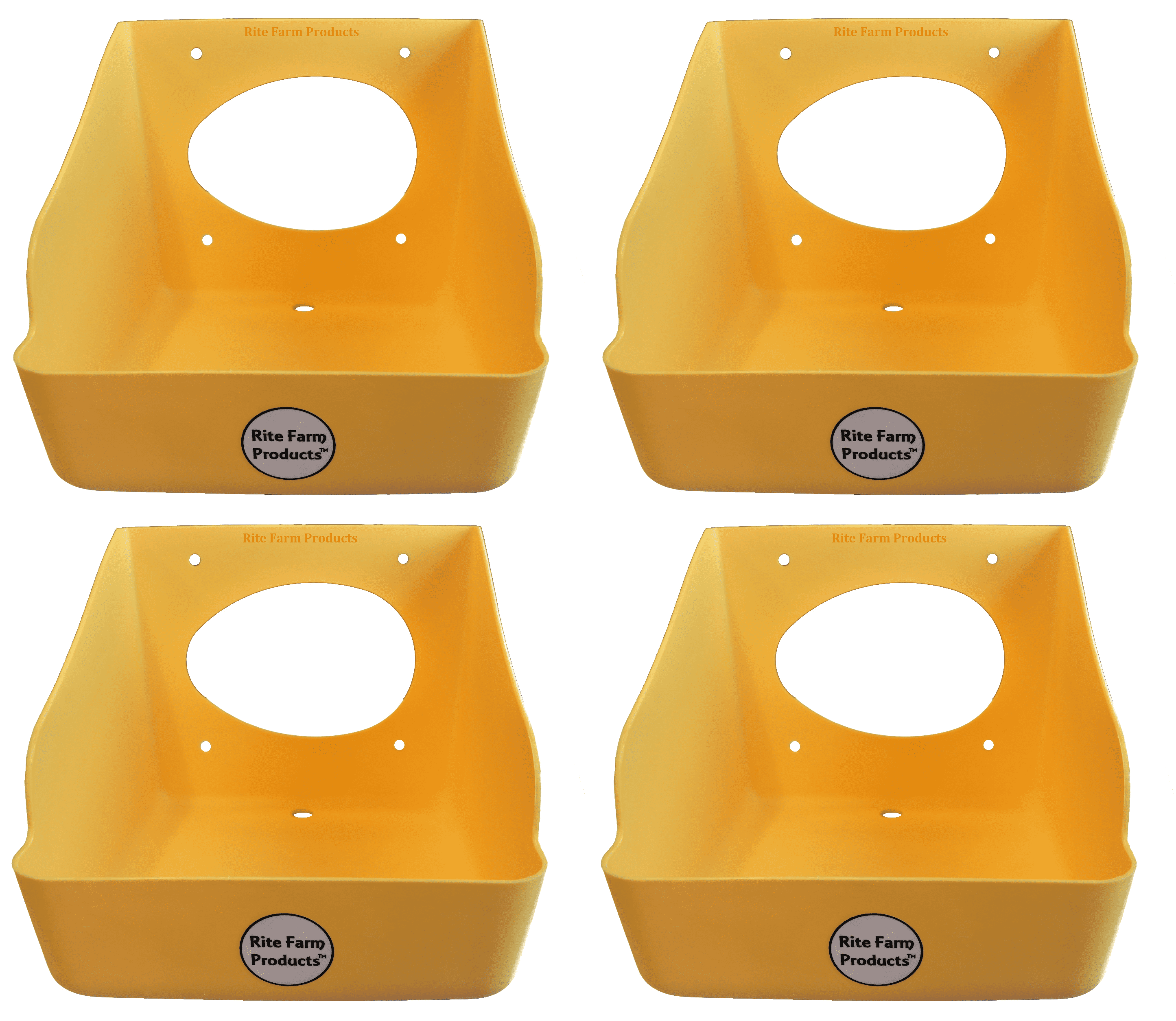 4 PACK RITE FARM PRODUCTS WASHABLE POLY EGG NESTING BOX CHICKEN LAYING COOP NEST 