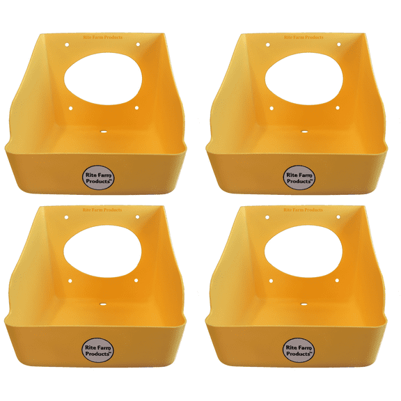 4 PACK RITE FARM PRODUCTS WASHABLE POLY EGG NESTING BOX CHICKEN LAYING COOP NEST