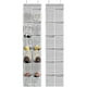 thumbnail image 1 of Organizador de zapatos Simple Houseware 24 bolsillos, paquete de 2 unidades, gris, 1 of 6