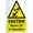 Warning Sign 5, variant on Caution Broken Glass Icon Reflective Aluminum Warning Sign 12 x 8 Inches - with Symbol, Weatherproof Signage for Indoor Outdoor Lab, Restaurant, Waste Area