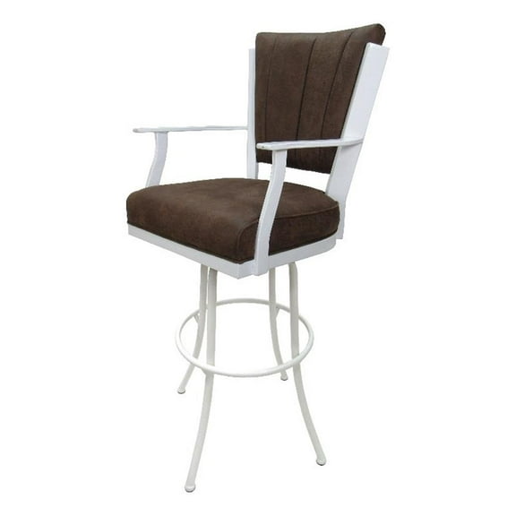 Swivel Tilt Extra Tall 34" (35") Metal Bar Stool Montana on Noam Base