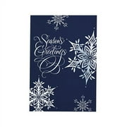DaySpring Season's Greetings Snowflake Blue Card