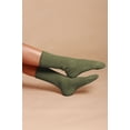 thumbnail image 4 of Cottonique Elastic-Free Organic Cotton Elite Socks (2 pairs /pack | Size: L | Color: Melange Green ), 4 of 4