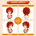thumbnail image 4 of Peluca de Cosplay Nice Here para Mujer con Rizos en Naranja Rojo + Accesorios, 4 of 9