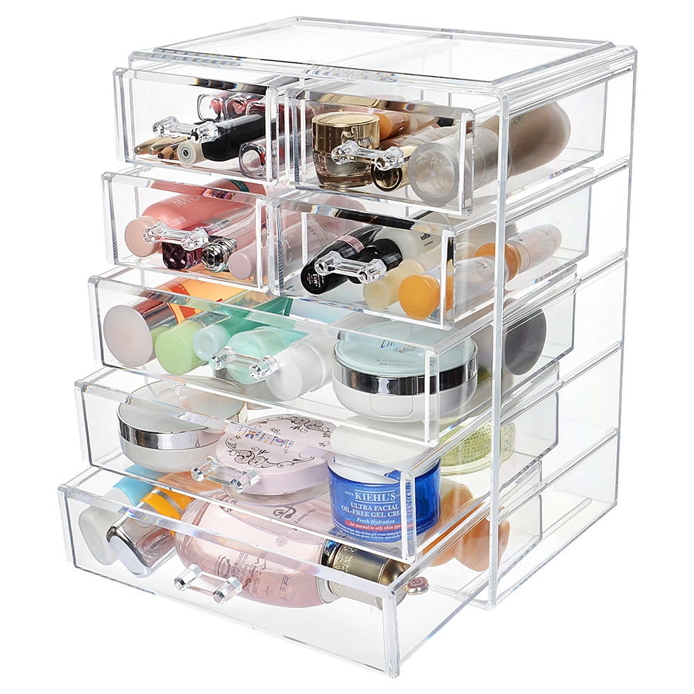 Acrylic Makeup Organizer with 7 Drawer Large Compartment Beauty