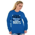 thumbnail image 3 of Can Never Own Too Many Cowgirl Boots Women Plus Size Crewneck Sweatshirt Brisco Brands 4X, 3 of 5