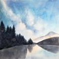 thumbnail image 3 of Lakeview by night - Toile 36"x36 Pouces - Impression à la Demande, 3 of 5