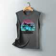 thumbnail image 5 of Titcea Womens Tank Tops Palm Tree Printed Round Neck Sleeveless Summer Tops Hawaiian Beach Travel Casual Graphic Tees, 5 of 5
