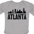 thumbnail image 4 of Inktastic Atlanta Skyline Grunge Boys or Girls Long Sleeve Baby Bodysuit, 4 of 5