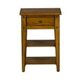 thumbnail image 6 of Home Square 2-Piece Furniture Lake House Chair Side Table Set in Oak, 6 of 11
