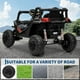 thumbnail image 5 of Coche eléctrico para niños 12V, camioneta UTV con control remoto, cambio 4WD/2WD, vehículo eléctrico con 4 suspensiones de resorte, neumáticos EVA, cinturón de seguridad, 5 of 7