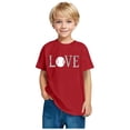 thumbnail image 4 of QQAMB Toddler Kids Boys Girls Baseball Print T-Shirts Cute Crewneck Short Sleeve Tee Top, 4 of 5