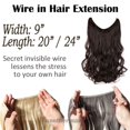 thumbnail image 3 of Extensions de Cheveux à Fil Invisible Miracle Secret Postiches Soyeux Lisses Bouclés Synthétiques, 3 of 5