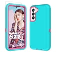thumbnail image 1 of 6.1" Galaxy S22 5G Cases, Heavy Duty Shockproof Protective Case for Galaxy S22 (6.1 Inch) with Tempered Glass Screen Protector - Purple, 1 of 7