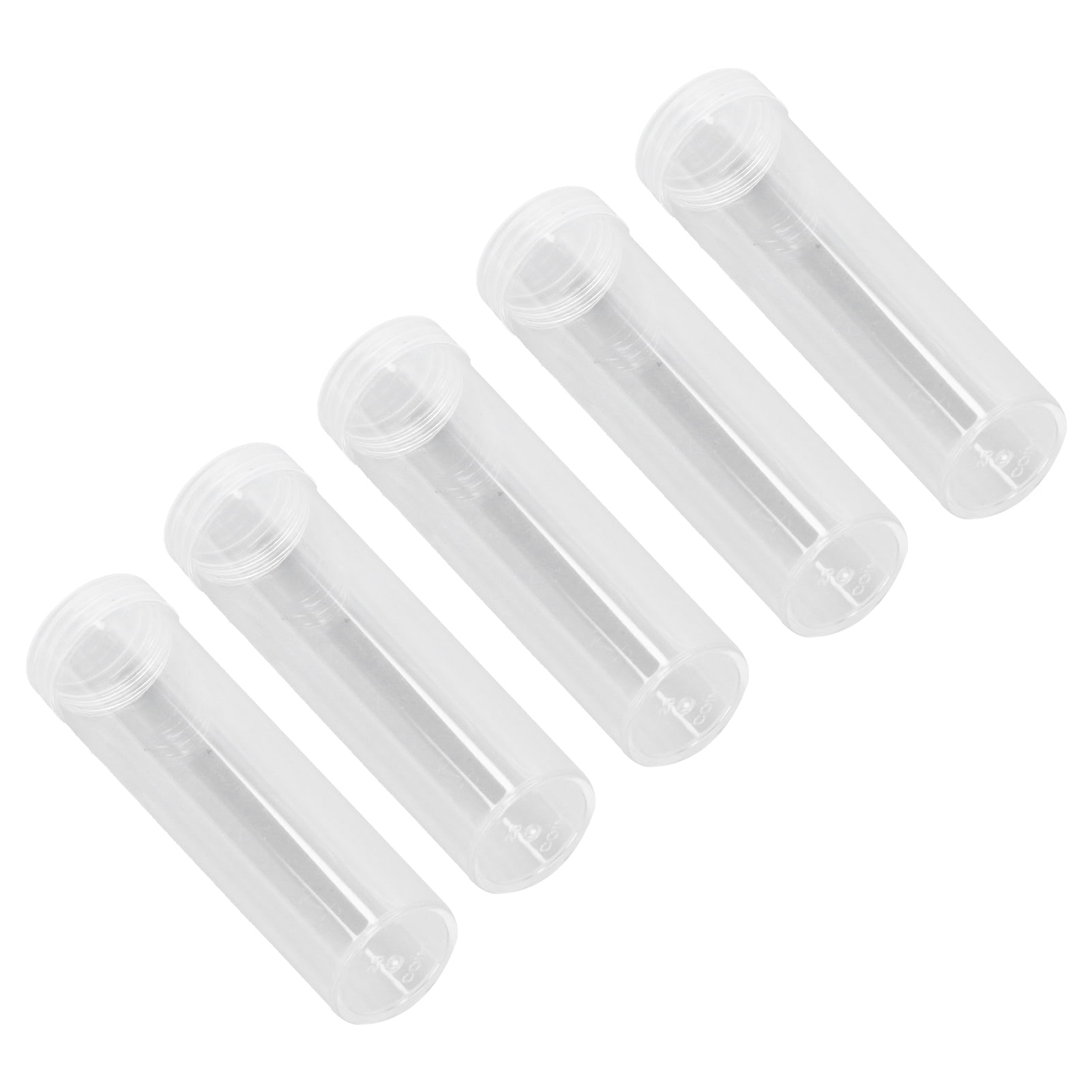 Spptty Dime Storage Tubes,Round Clear Coin Tube Plastic Coin Storage