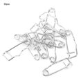 thumbnail image 3 of 50pcs Metal Safety Needles Pins Brooch Locking Pin Clasp Pin Fastener Sewing Craft Tool (32mm), 3 of 8