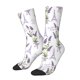 thumbnail image 1 of Fotbe Lavender Flowers Calcetas Largas con Estampado para Hombre y Mujer – Calcetas de Compresión Transpirables y Elásticas, Viajar y Uso Diario Talla 5-11, 1 of 6