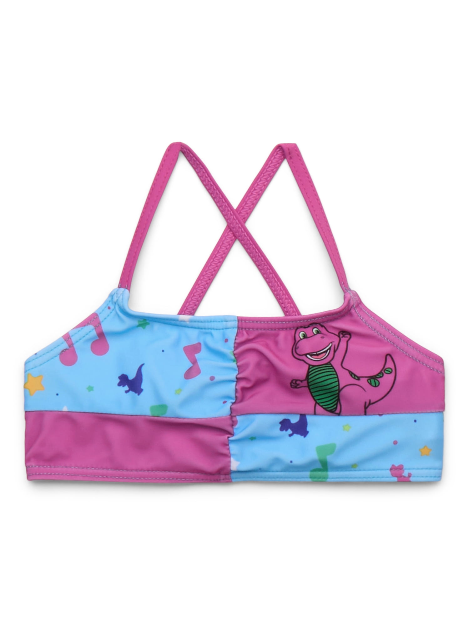 Character Toddler Girl Rash Guard and Bikini Swimsuit Set, 3-Piece, Sizes 12M-5T