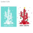 thumbnail image 4 of Lychee Life Feliz Navidad autoadhesivo serigrafía plantilla malla transferencias reutilizable para camisetas bolsos manualidades Diy, 4 of 4