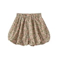 thumbnail image 1 of Odeerbi 1-9 Años Niñas Pantalones Cortos de Verano de Burbujas Pantalones Cortos de Verano Con Volantes Florales Pantalones Cortos de Pata Ancha Pantalones Cortos Y Cómodos de Flores, 1 of 3
