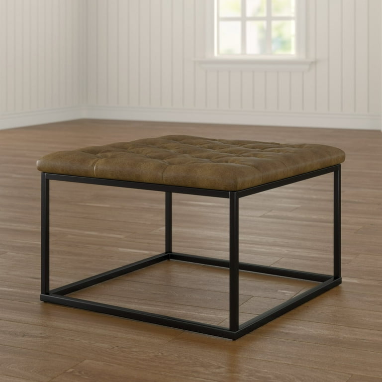 Thrapst faux leather sale bench