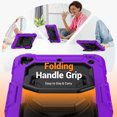 thumbnail image 2 of for iPad Mini 5th/4th Generation Case 7.9 inch 2019/2015, 360 Rotating Shockproof Cover with Stand, Handle, Shoulder Strap, Purple, 2 of 7