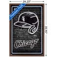 thumbnail image 3 of MLB Chicago White Sox - Neon Helmet 23 Wall Poster, 22.375" x 34" Framed, 3 of 6