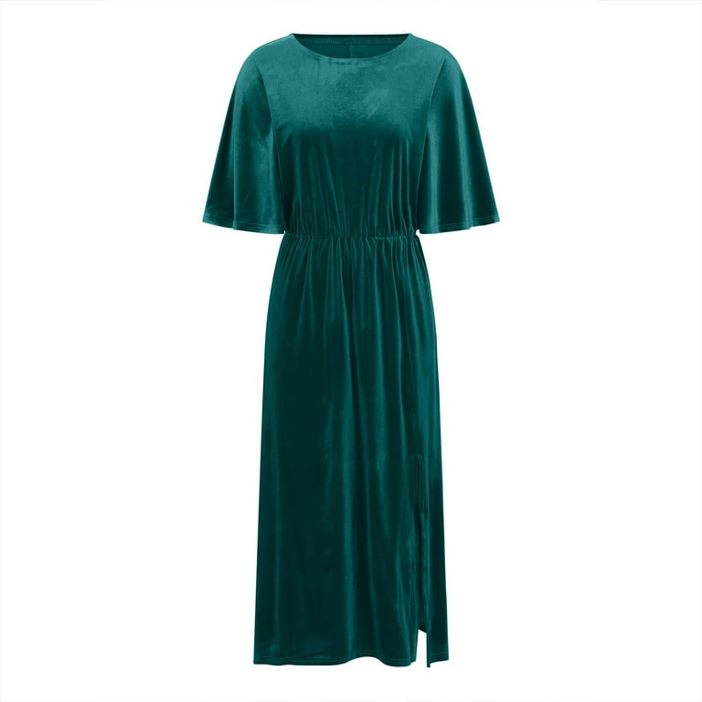 slim fit dress slacks Green Velvet Dress