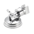 thumbnail image 4 of Soporte de ducha de mano montado en la pared ajustable de tono plateado Uxcell de 105 mm, 4 of 5