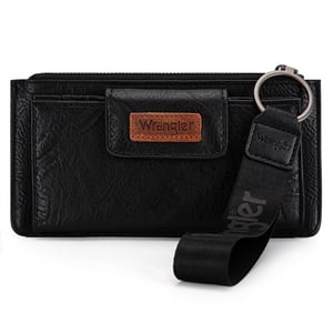 Montana West Wrangler Wristlet Wallet, Black