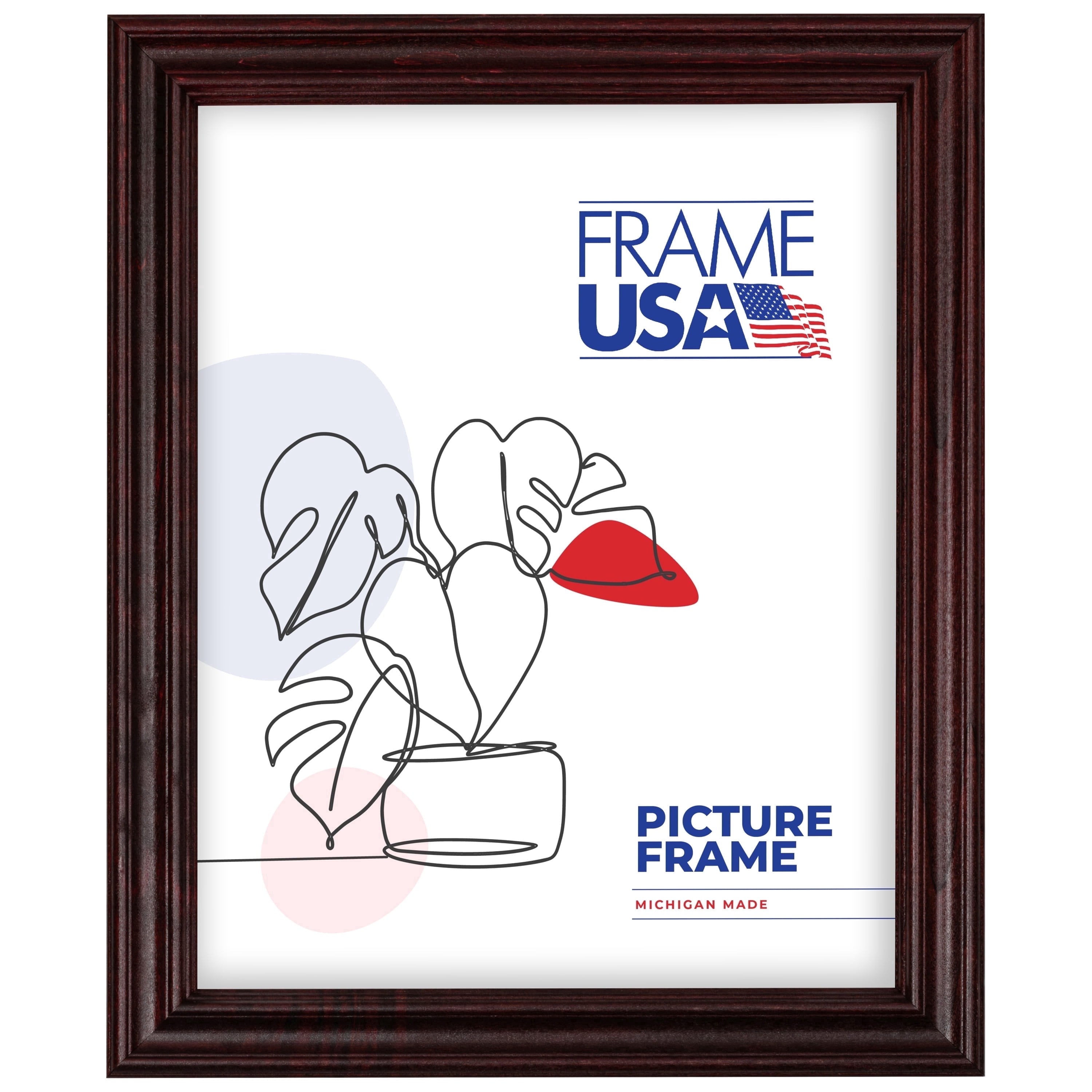 フォトフレーム アメリカ 額 ミッドセンチュリー usdm ビンテージ Classic Walnut 20x26 Inch Picture Frame - Walmart.com