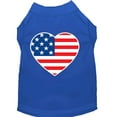 thumbnail image 5 of Pet Dog  Cat Shirt Screen Printed, "American Flag Heart", 5 of 10