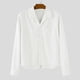 thumbnail image 4 of Ceisia Men's Relaxed Ribbed Cotton Shirt | Long-Sleeve Solid Turndown Collar Casual Top with Pocket Gift, 4 of 9