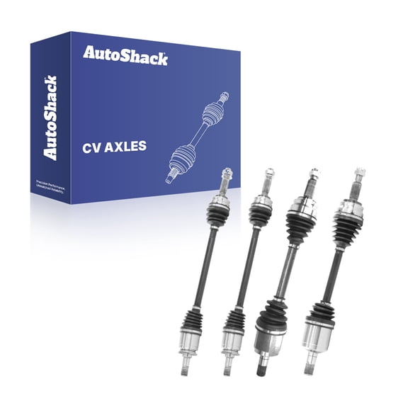 AutoShack Front & Rear CV Axle Shaft Assemblies for Jeep, Compass 2014-2017 Patriot 2014, 4WD L4 2.4L