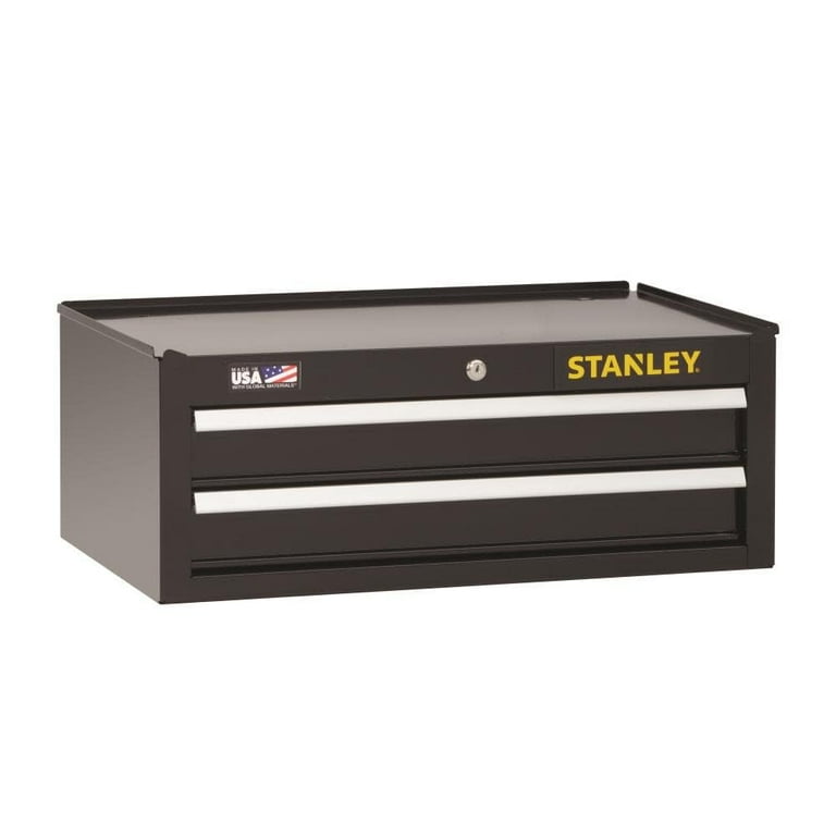 Stanley 300 Series 26in Wide 2-Drawer Middle Tool Chest, Starter